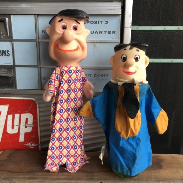 画像13: 60s Vintage THE FLiNTSTONES Fred Big Head Hand Puppet (B974) (13)