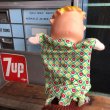 画像2: 60s Vintage THE FLiNTSTONES Barney Big Head Hand Puppet (B973) (2)