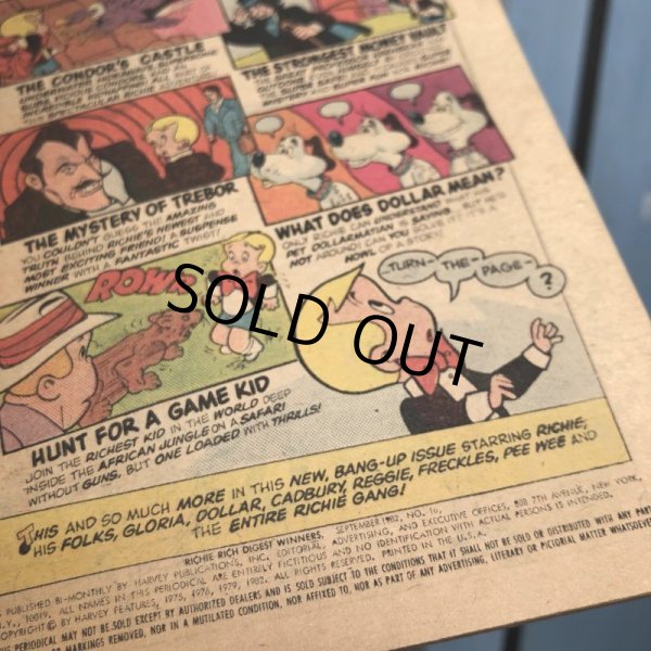 画像2: 80s Vintage Harvey Magazine Richie Rich (B975)  (2)