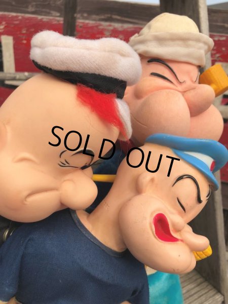 画像13: 50s Vintage Popeye The Sailor Man Doll 40cm (B964) (13)