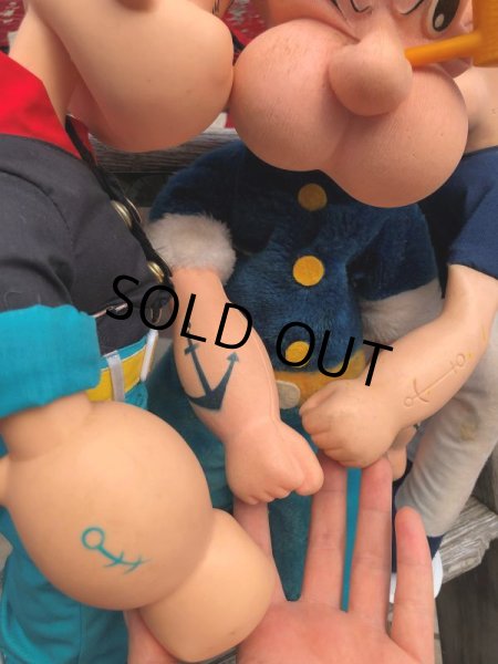 画像12: 80s Vintage Prezents Popeye The Sailor Man Doll 42cm (B962) (12)