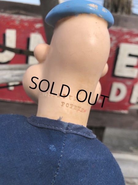 画像5: 50s Vintage Popeye The Sailor Man Doll 40cm (B964) (5)