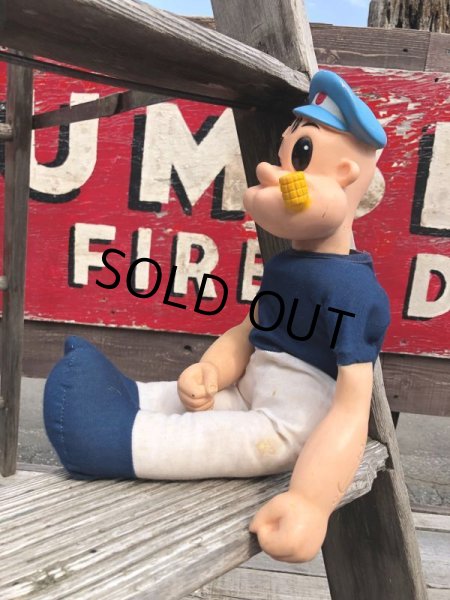 画像3: 50s Vintage Popeye The Sailor Man Doll 40cm (B964) (3)