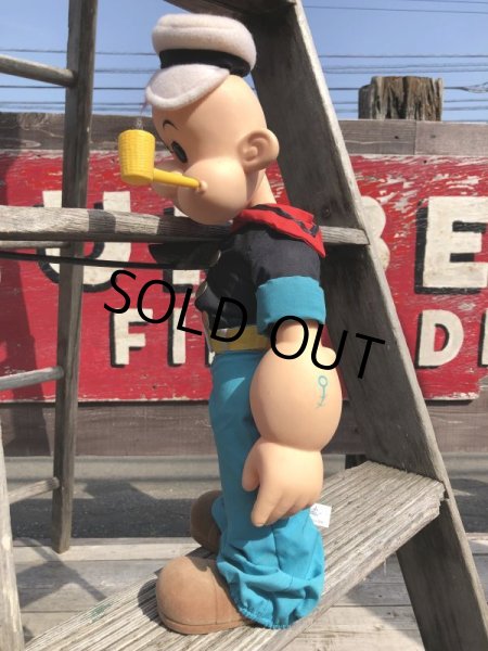 画像3: 80s Vintage Prezents Popeye The Sailor Man Doll 42cm (B962) (3)