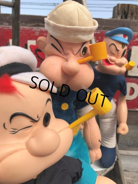 画像12: 50s Vintage Popeye The Sailor Man Doll 40cm (B964) (12)