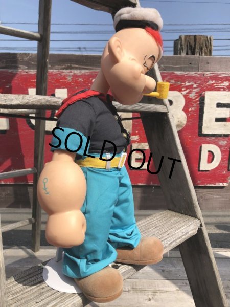 画像2: 80s Vintage Prezents Popeye The Sailor Man Doll 42cm (B962) (2)