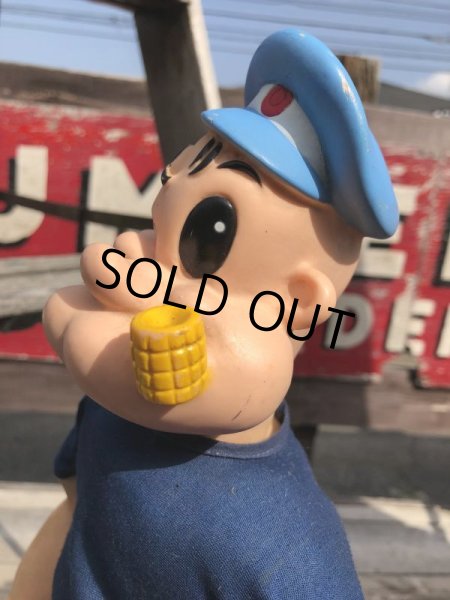 画像8: 50s Vintage Popeye The Sailor Man Doll 40cm (B964) (8)