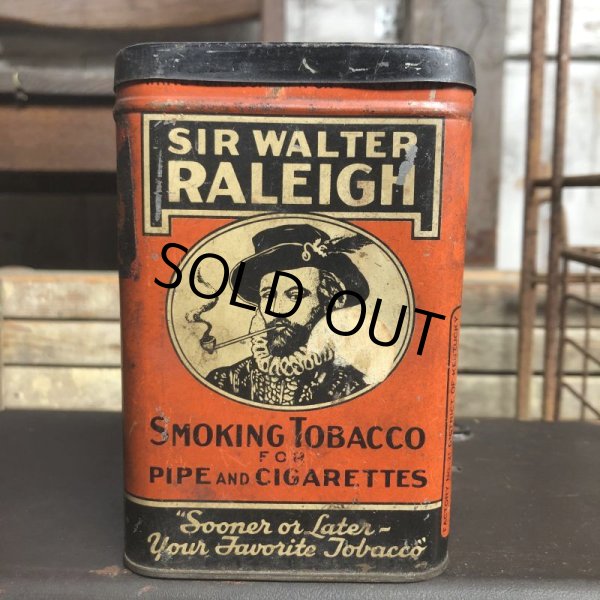 画像2: Vintage Pipe & Cigarette Smoking Tobacco Pocket Tin Raleigh (B973)     (2)