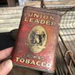 画像1: Vintage Pipe & Cigarette Smoking Tobacco Pocket Tin UNION LEADER (B978)     (1)