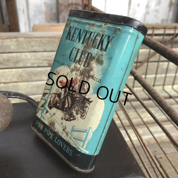 画像7: Vintage Pipe & Cigarette Smoking Tobacco Pocket Tin KENTUCKY CLUB (B976)     (7)