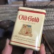 画像1: Vintage Pipe & Cigarette Smoking Tobacco Pocket Tin Old Gold (B989)     (1)