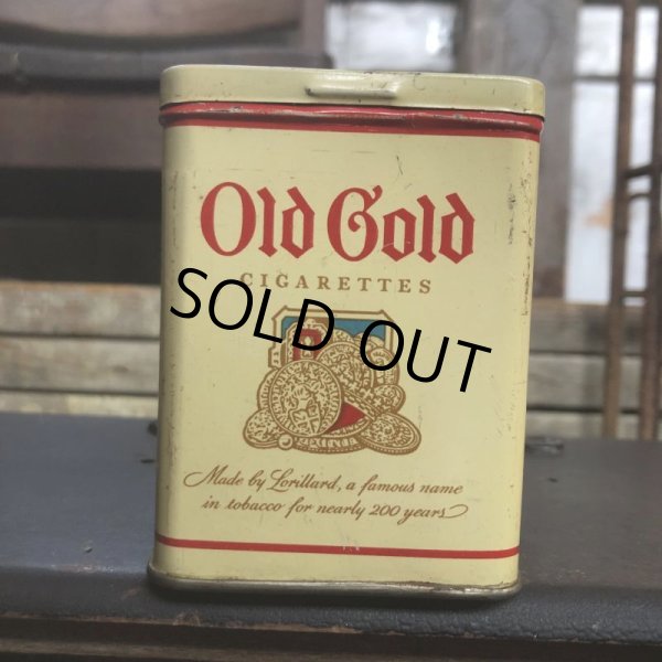 画像2: Vintage Pipe & Cigarette Smoking Tobacco Pocket Tin Old Gold (B989)     (2)