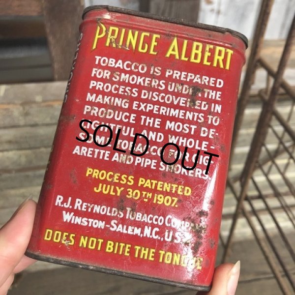 画像8: Vintage Pipe & Cigarette Smoking Tobacco Pocket Tin PRINCE ALBERT (B982)     (8)