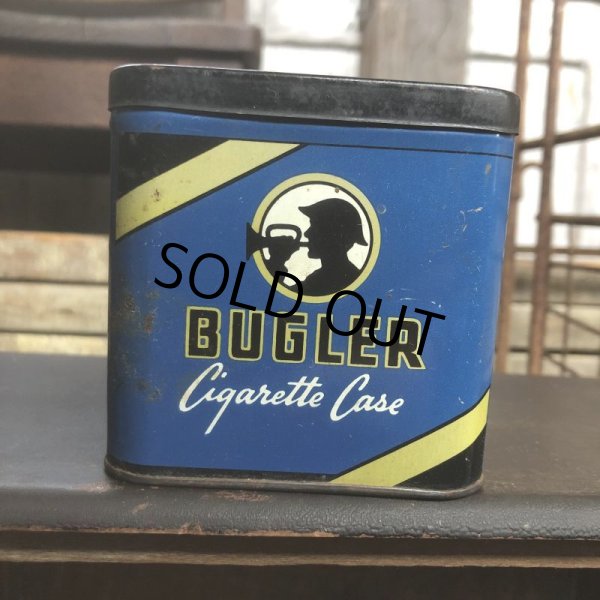 画像2: Vintage Pipe & Cigarette Smoking Tobacco Pocket Tin BUGLER (B987)     (2)
