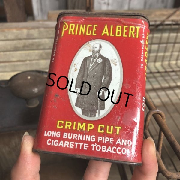 画像1: Vintage Pipe & Cigarette Smoking Tobacco Pocket Tin PRINCE ALBERT (B982)     (1)