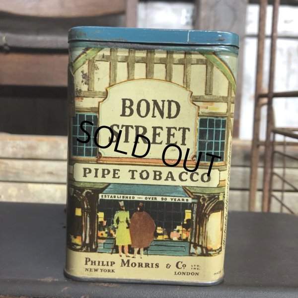 画像2: Vintage Pipe & Cigarette Smoking Tobacco Pocket Tin BOND STREET (B977)     (2)