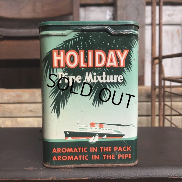 画像2: Vintage Pipe & Cigarette Smoking Tobacco Pocket Tin HOLIDAY (B971)     (2)