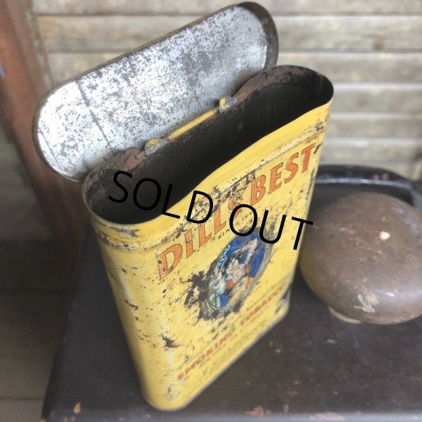 画像4: Vintage Pipe & Cigarette Smoking Tobacco Pocket Tin DILI'S BEST (B974)     (4)