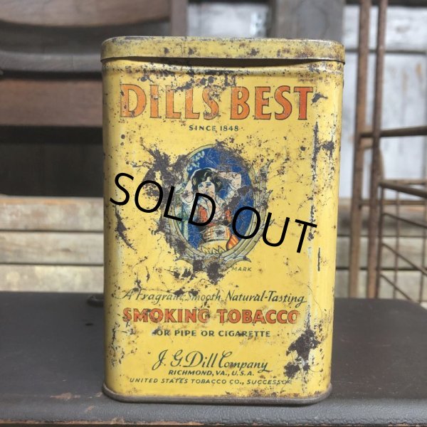 画像2: Vintage Pipe & Cigarette Smoking Tobacco Pocket Tin DILI'S BEST (B974)     (2)