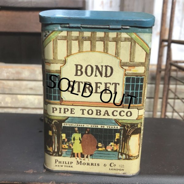 画像5: Vintage Pipe & Cigarette Smoking Tobacco Pocket Tin BOND STREET (B977)     (5)
