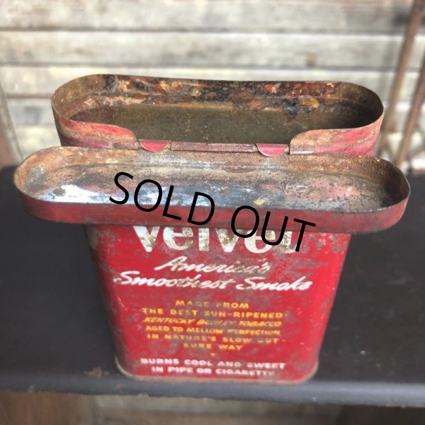 画像6: Vintage Pipe & Cigarette Smoking Tobacco Pocket Tin Velvet (B972)     (6)