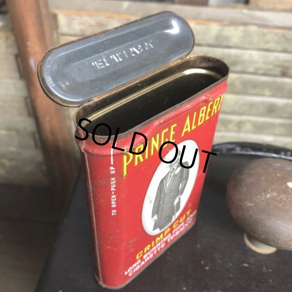 画像4: Vintage Pipe & Cigarette Smoking Tobacco Pocket Tin PRINCE ALBERT (B982)     (4)