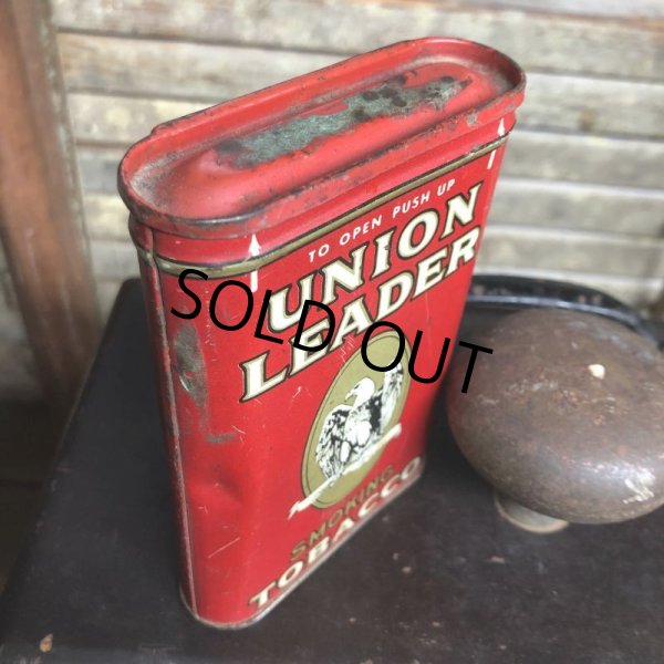 画像3: Vintage Pipe & Cigarette Smoking Tobacco Pocket Tin UNION LEADER (B979)     (3)