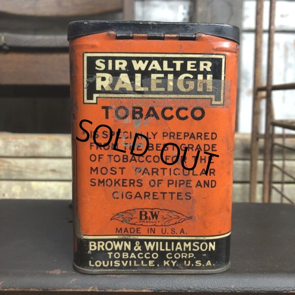 画像6: Vintage Pipe & Cigarette Smoking Tobacco Pocket Tin Raleigh (B973)     (6)