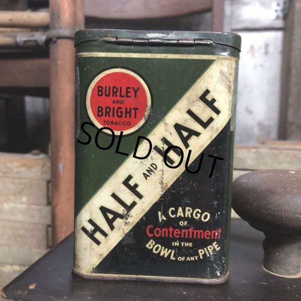 画像7: Vintage Pipe & Cigarette Smoking Tobacco Pocket Tin BURLEY and BRIGHT (B984)     (7)