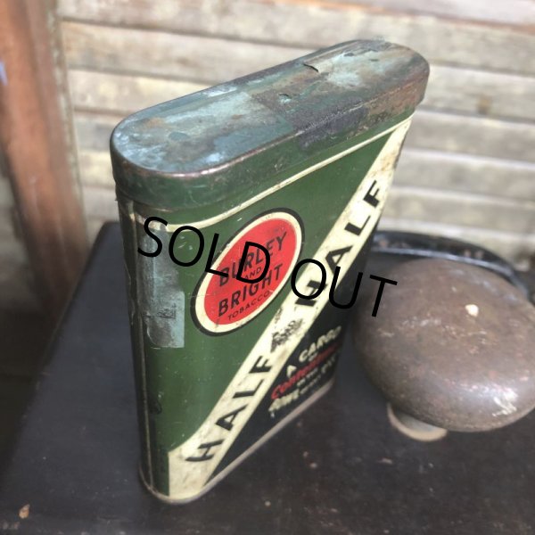 画像3: Vintage Pipe & Cigarette Smoking Tobacco Pocket Tin BURLEY and BRIGHT (B984)     (3)
