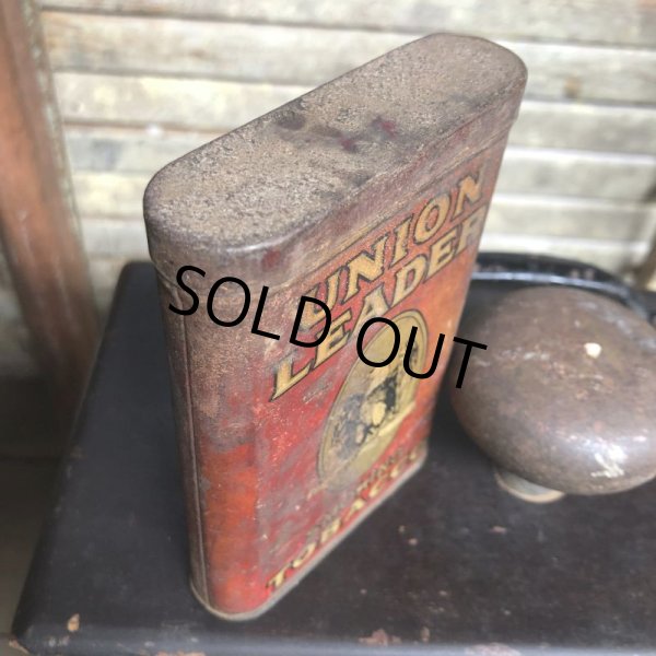 画像3: Vintage Pipe & Cigarette Smoking Tobacco Pocket Tin UNION LEADER (B978)     (3)