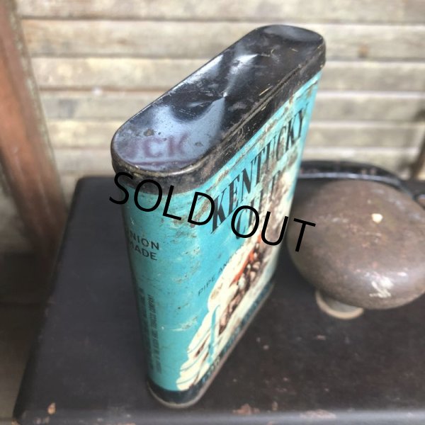 画像3: Vintage Pipe & Cigarette Smoking Tobacco Pocket Tin KENTUCKY CLUB (B976)     (3)