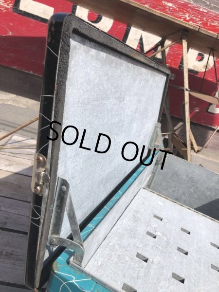 画像12: 50s Vintage KAMP KOLD Aluminum Camping Cooler Box (B993) (12)