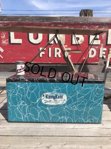 画像20: 50s Vintage KAMP KOLD Aluminum Camping Cooler Box (B993) (20)