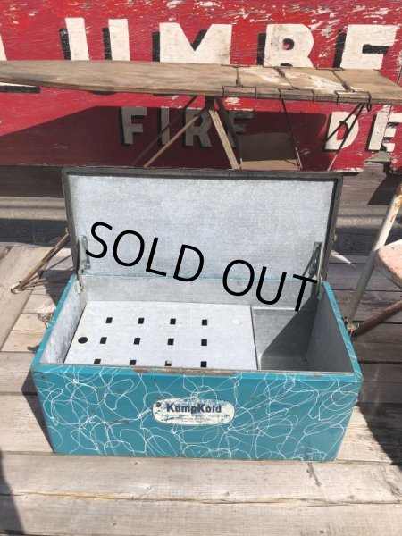 画像6: 50s Vintage KAMP KOLD Aluminum Camping Cooler Box (B993) (6)