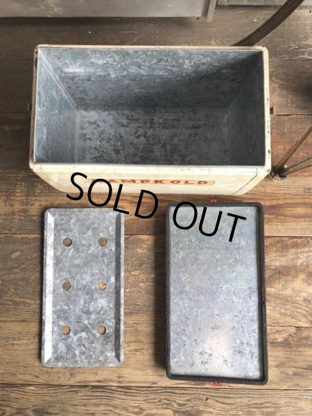 画像11: 50s Vintage KAMP KOLD Aluminum Camping Cooler Box (B994) (11)