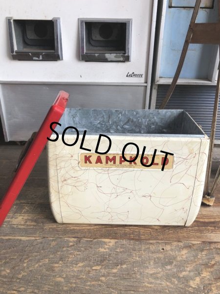 画像14: 50s Vintage KAMP KOLD Aluminum Camping Cooler Box (B994) (14)