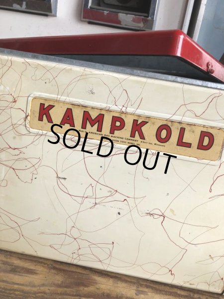 画像17: 50s Vintage KAMP KOLD Aluminum Camping Cooler Box (B994) (17)