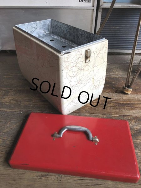 画像15: 50s Vintage KAMP KOLD Aluminum Camping Cooler Box (B994) (15)