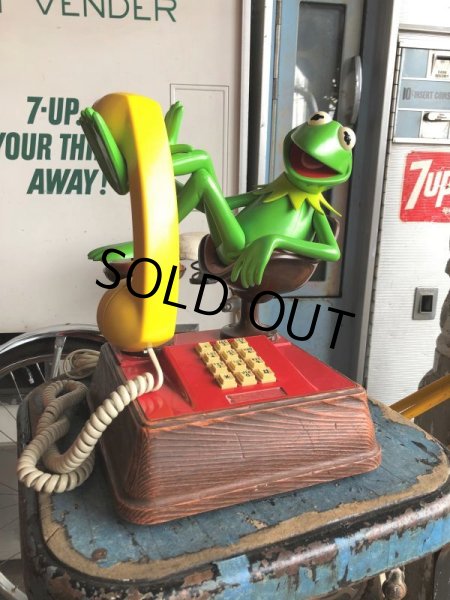 画像2: 80s Vintage The Muppets Show KERMIT THE FROG PHONE (B997) (2)