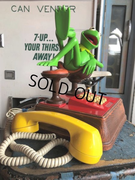 画像5: 80s Vintage The Muppets Show KERMIT THE FROG PHONE (B997) (5)