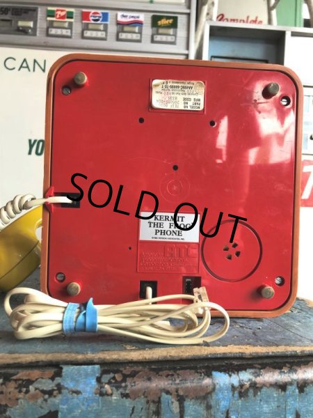 画像8: 80s Vintage The Muppets Show KERMIT THE FROG PHONE (B997) (8)