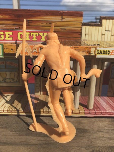 画像3: 0s Vintage Louis Marx Western Action Figure INDIAN (T586) (3)