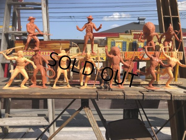 画像7: 60s Vintage Louis Marx Western Action Figure INDIAN (T279) (7)