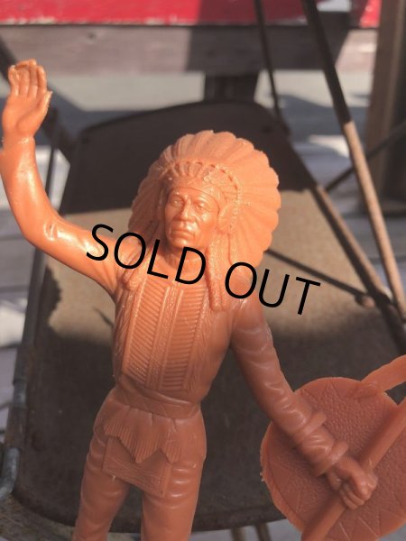 画像7: 60s Vintage Louis Marx Western Action Figure INDIAN (T283) (7)