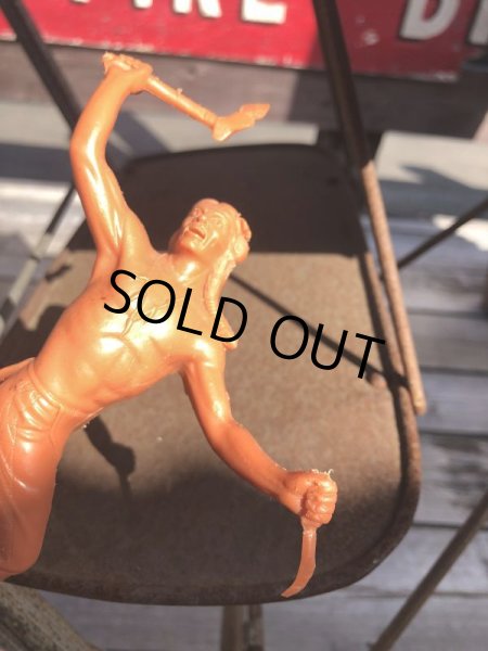 画像4: 60s Vintage Louis Marx Western Action Figure INDIAN (T281) (4)