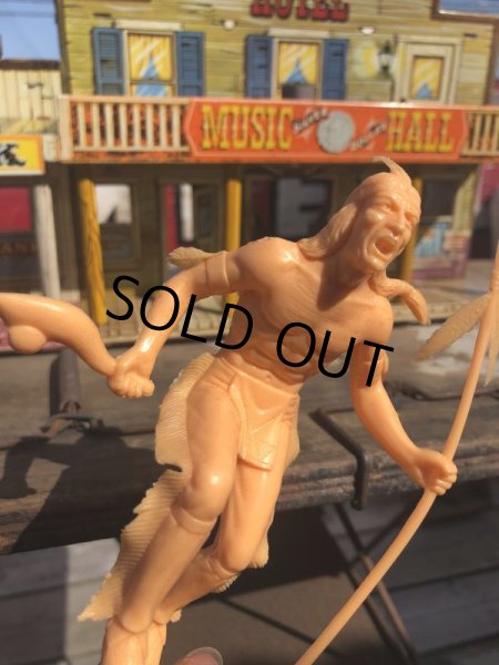画像4: 0s Vintage Louis Marx Western Action Figure INDIAN (T586) (4)