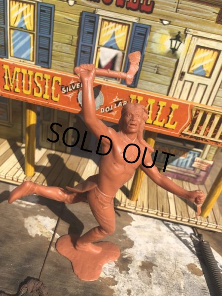 画像3: 60s Vintage Louis Marx Western Action Figure INDIAN (T281) (3)