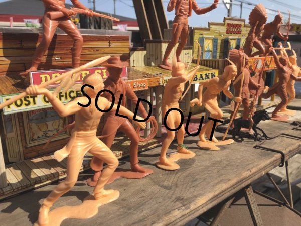 画像6: 60s Vintage Louis Marx Western Action Figure INDIAN (T587) (6)
