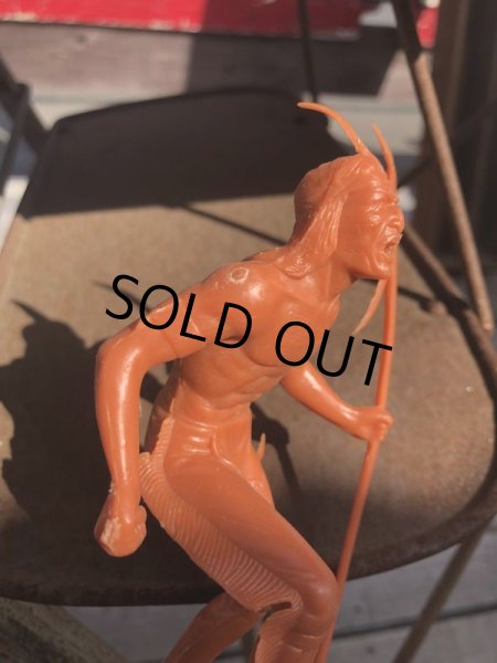 画像5: 60s Vintage Louis Marx Western Action Figure INDIAN (T279) (5)